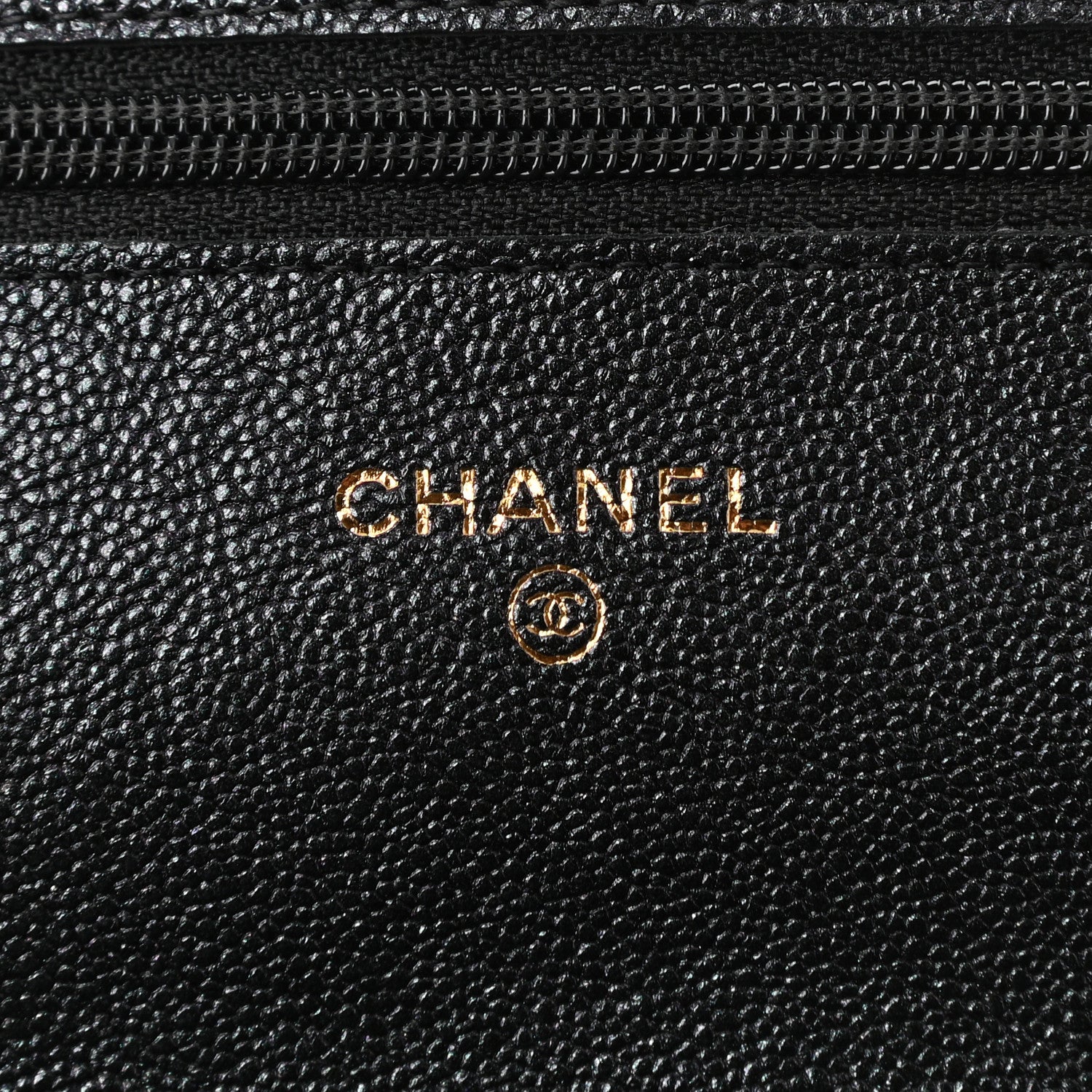 Chanel Iridescent Caviar Quilted Wallet On Chain WOC Black 6 of 12