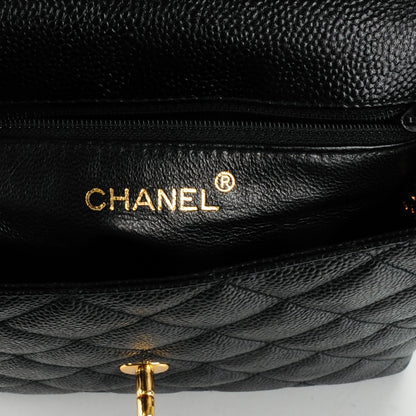 Chanel Caviar Quilted Medium Flap Shoulder Bag Black 7 of 9