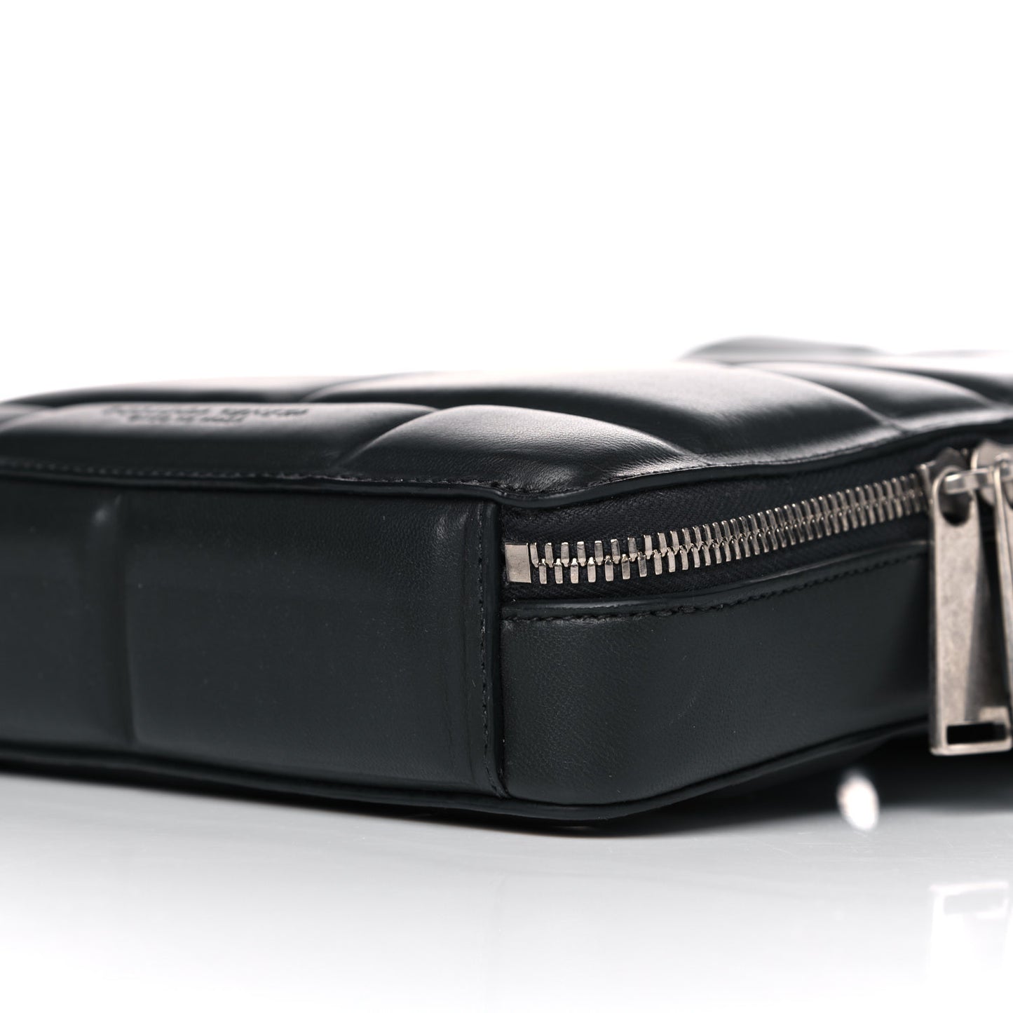 Embossed Nappa Crossbody Bag Black