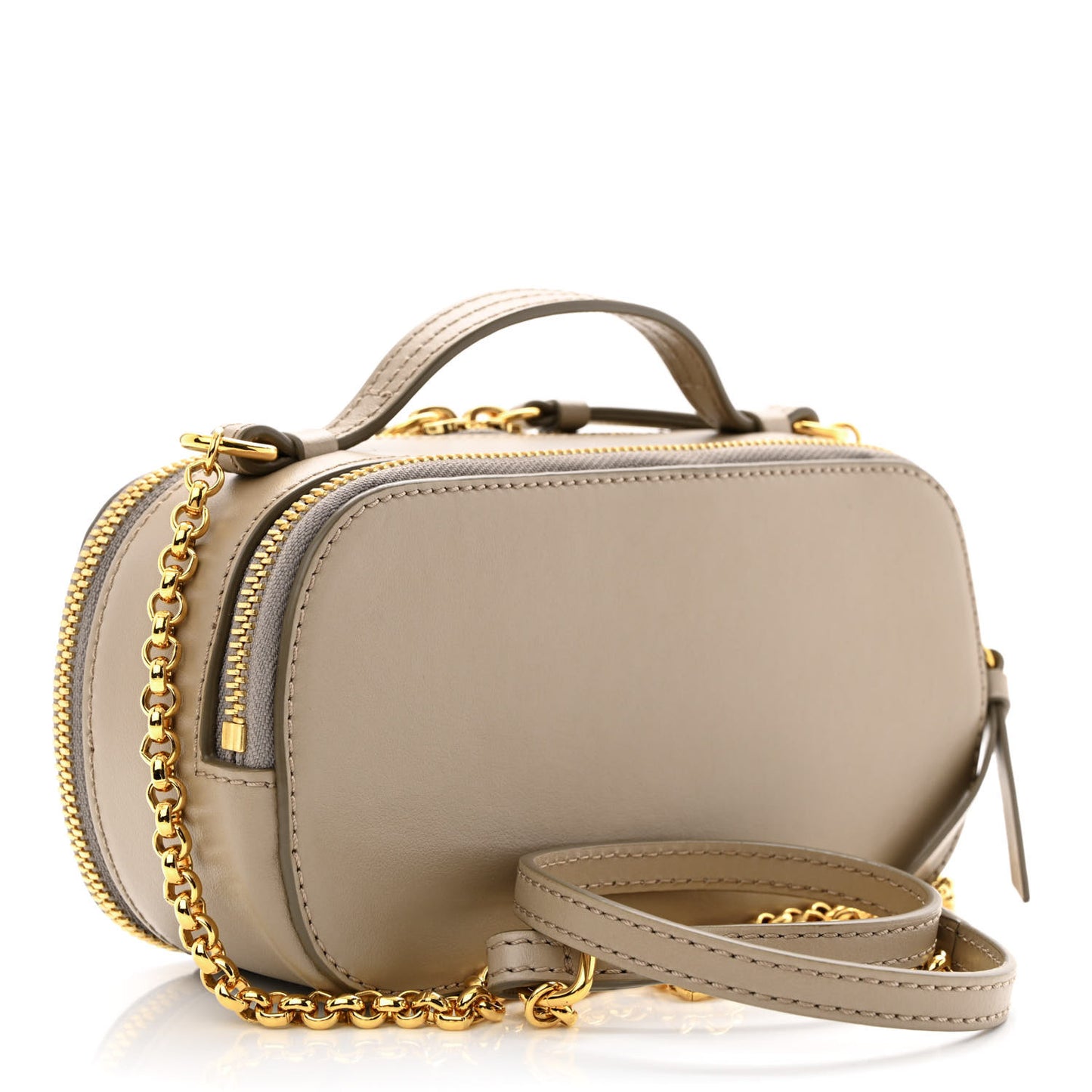 Calfskin Mini C Vanity Bag Motty Grey