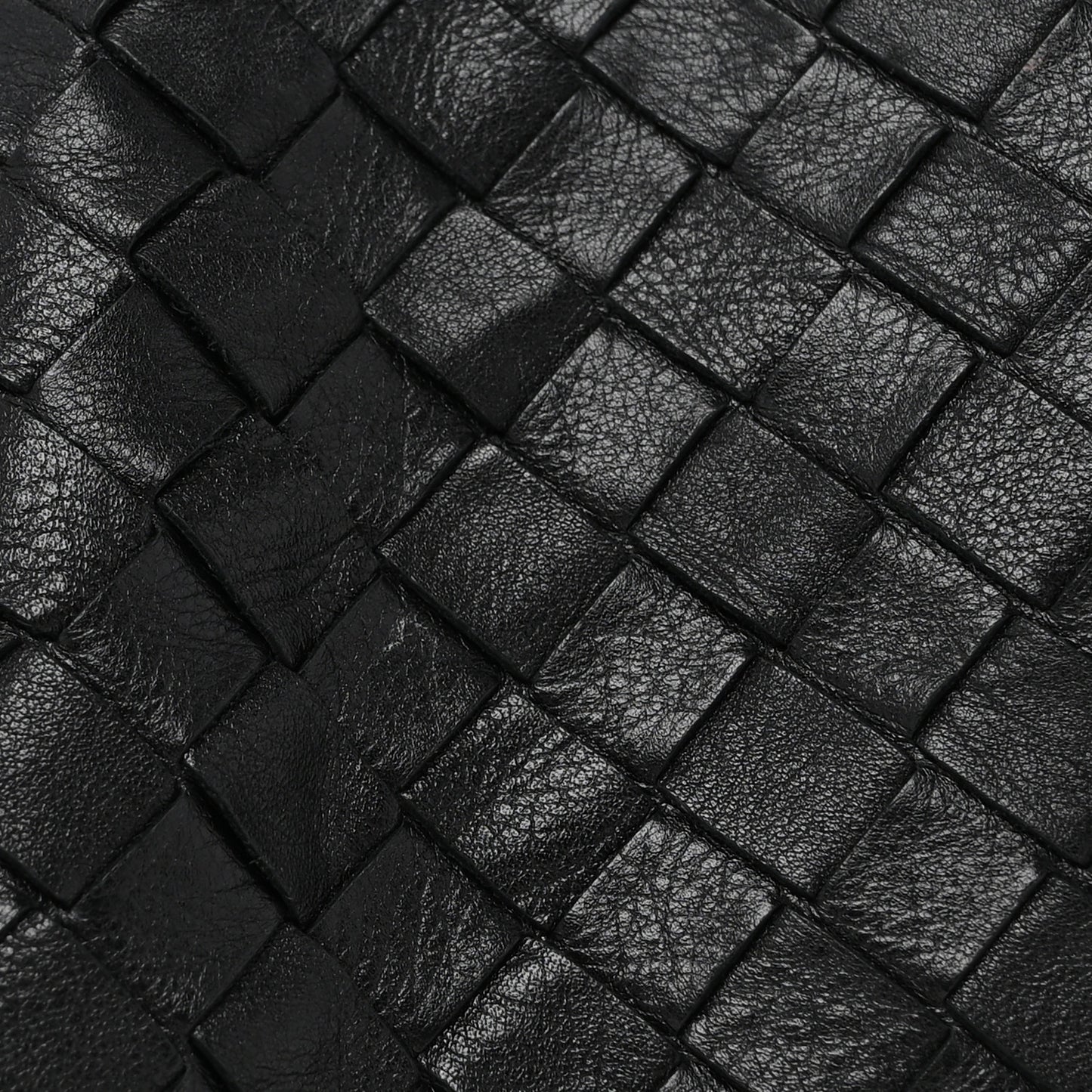 Nappa Maxi Intreccio The Pouch Oversized Clutch Black