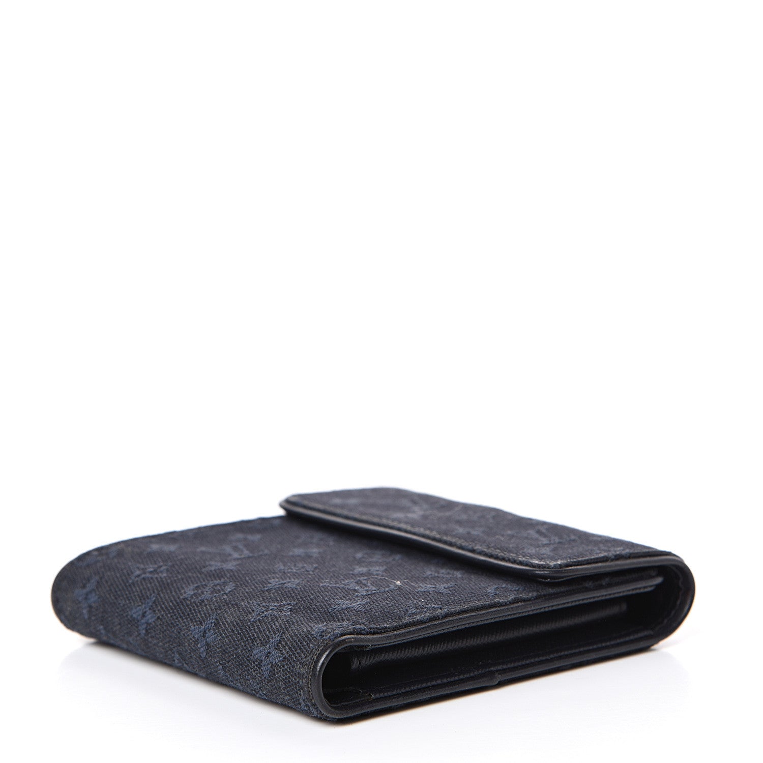 Louis Vuitton Mini Monogram Compact Wallet Blue 3 of 9