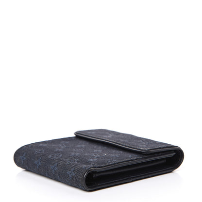 Louis Vuitton Mini Monogram Compact Wallet Blue 3 of 9