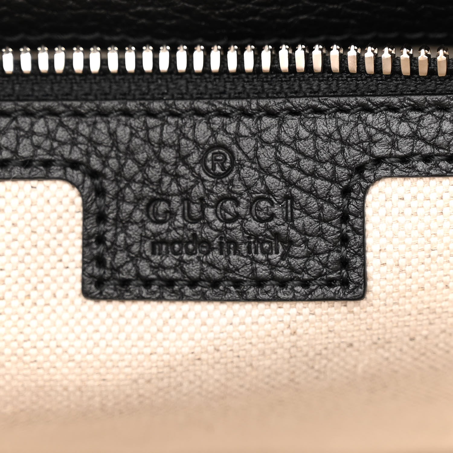 Gucci Piuma Calfskin Jumbo GG Embossed Medium Messenger Bag Black 6 of 11