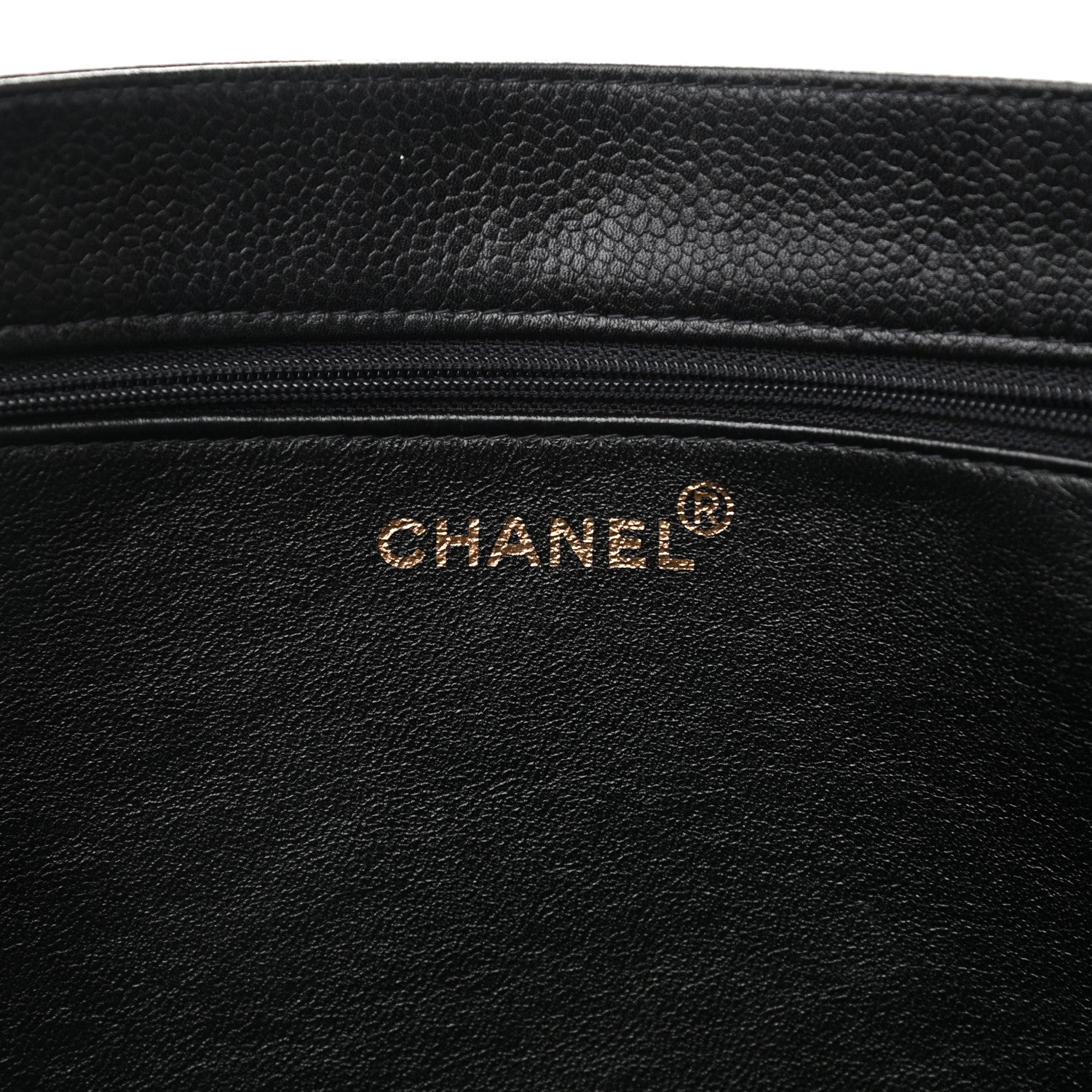 Chanel Caviar CC Shopper Tote Black 6 of 11