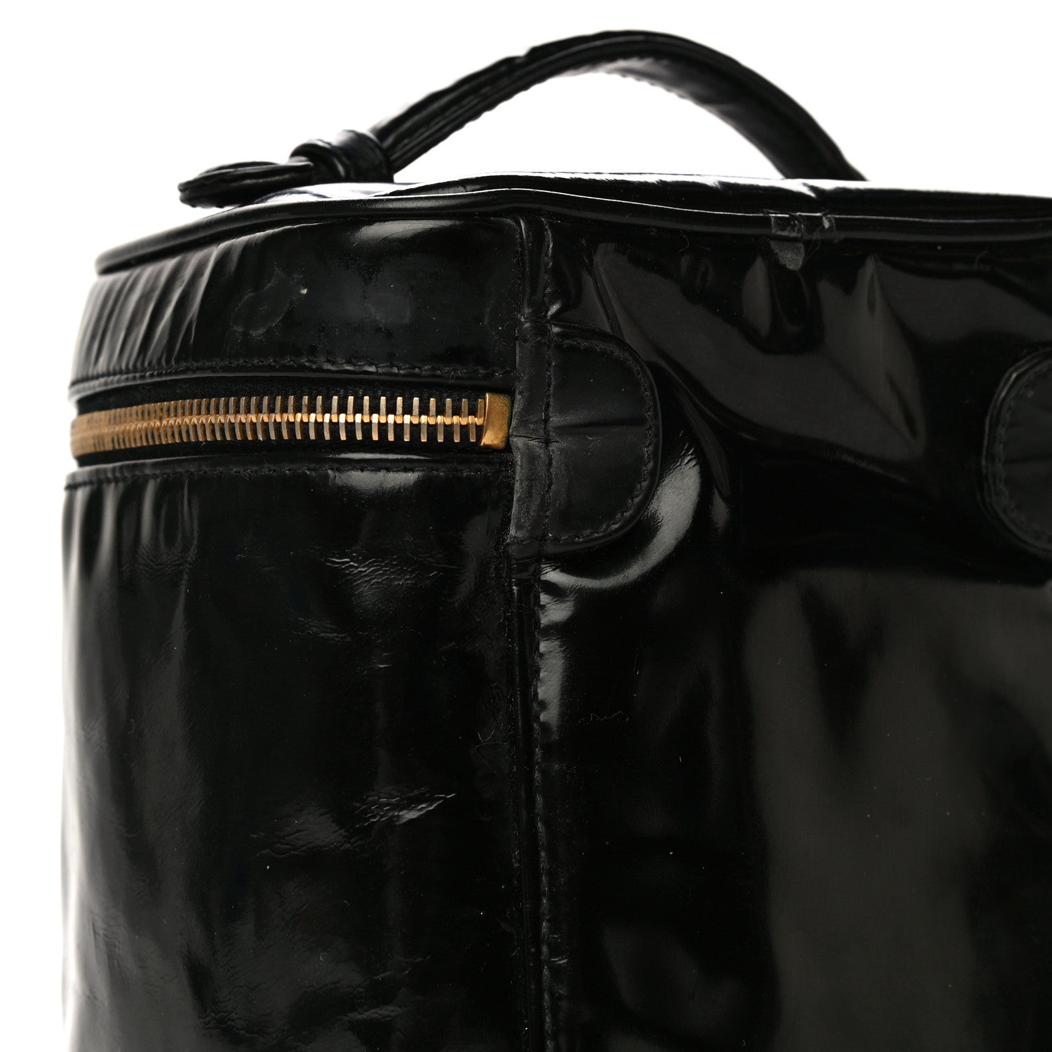 Chanel Patent Vanity Cosmetic Case Black 14 of 24