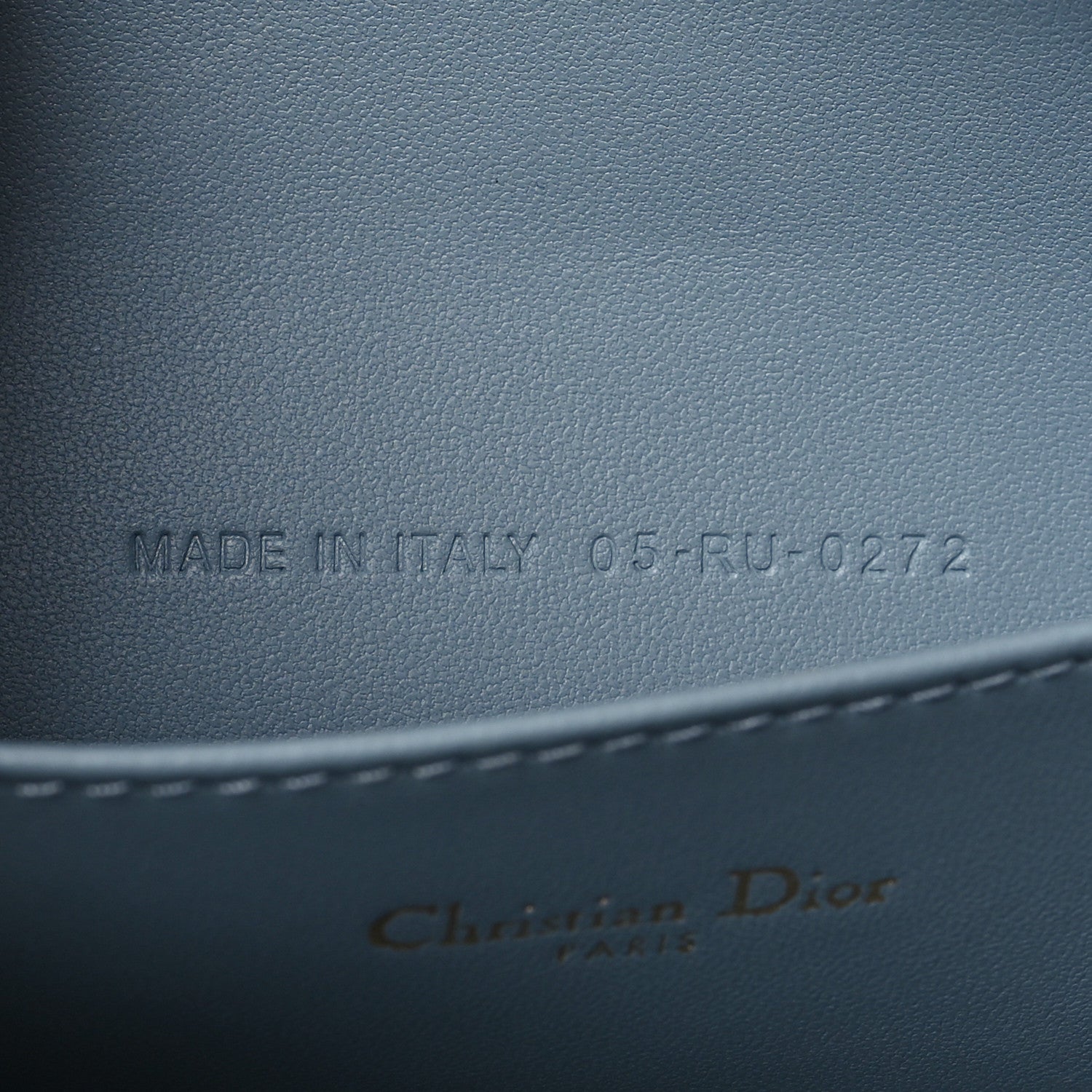Christian Dior Supple Calfskin Cannage Large Caro Daily Pouch Cloud Blue 7 of 11