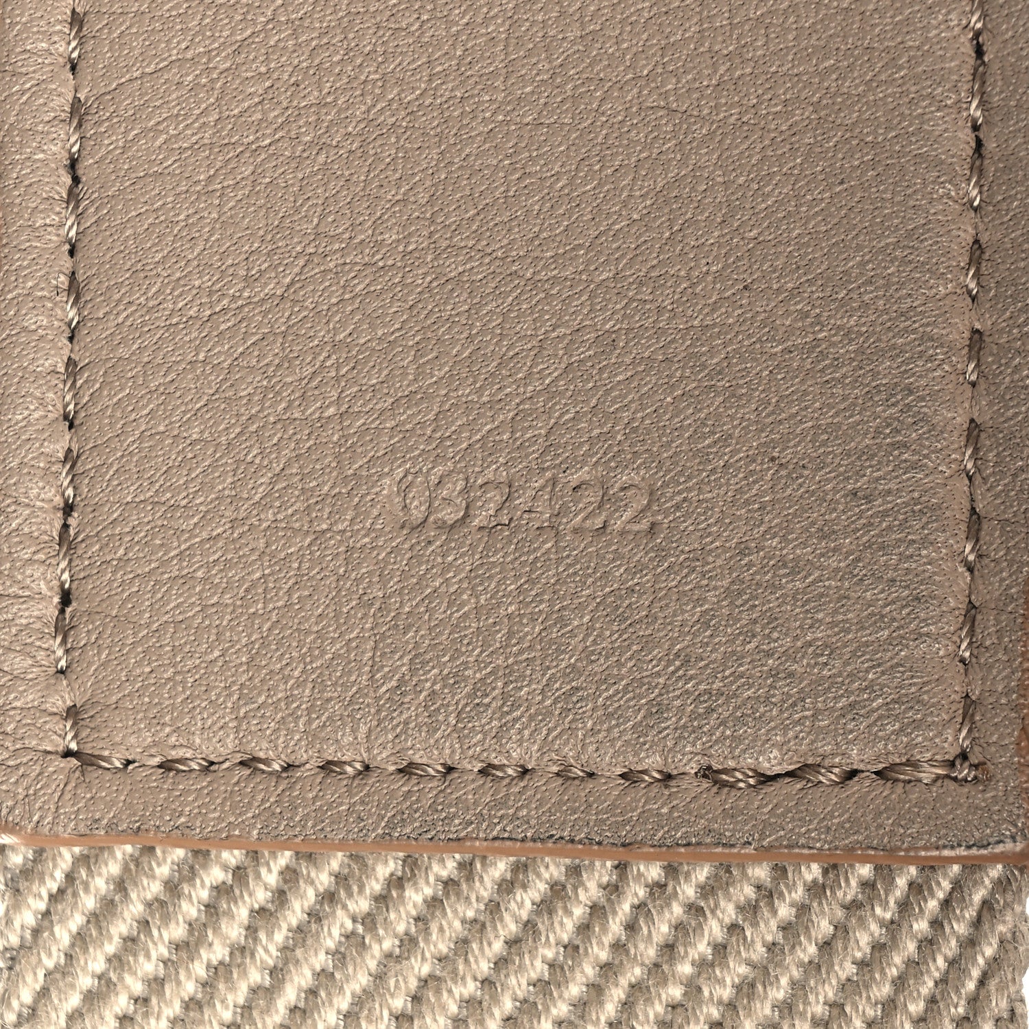 Loewe Calfskin Jacquard Webbing Anagram Strap Ecru Natural 4 of 6