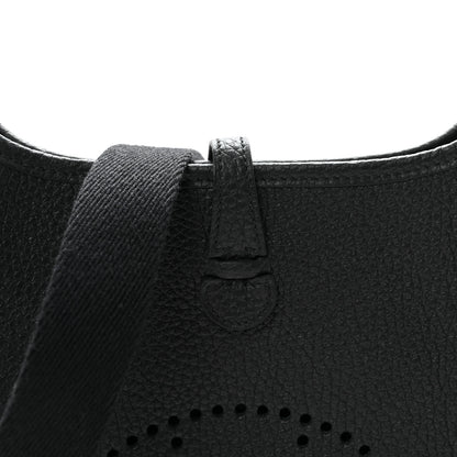 Hermes Taurillon Clemence Evelyne TPM Black 7 of 10