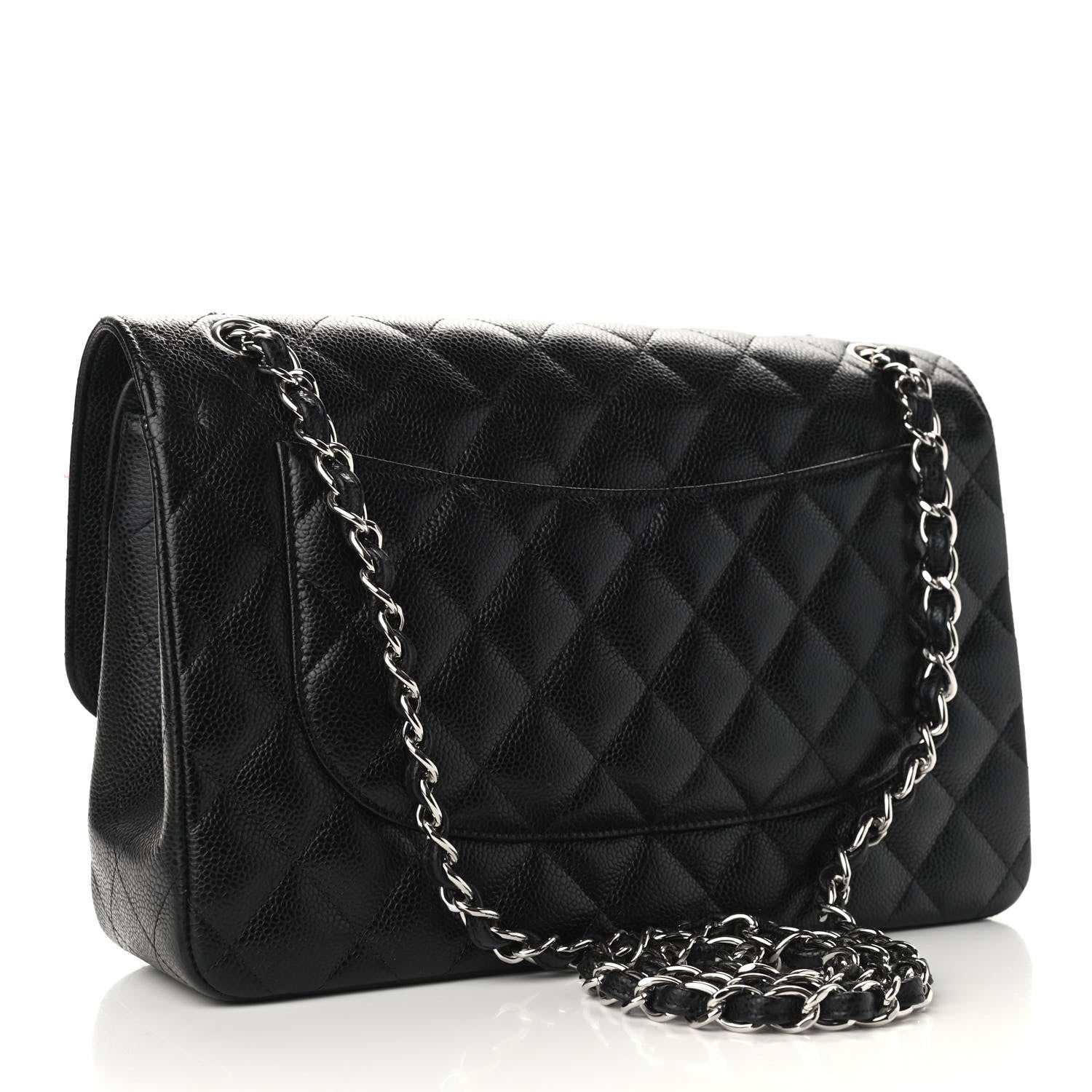 Chanel Caviar Quilted Jumbo Double Flap Black 3 of 9