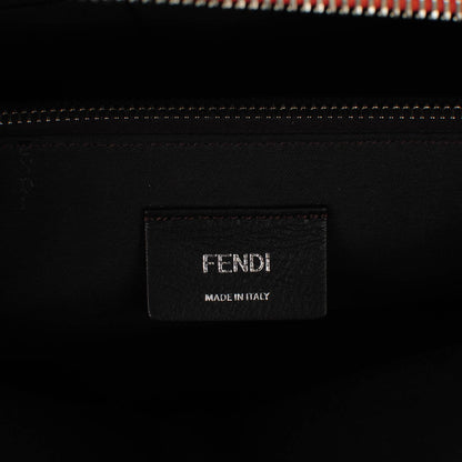 Fendi Vitello Dolce 4 Color Large By The Way Boston Bag Terra di Siena Multicolor 6 of 7