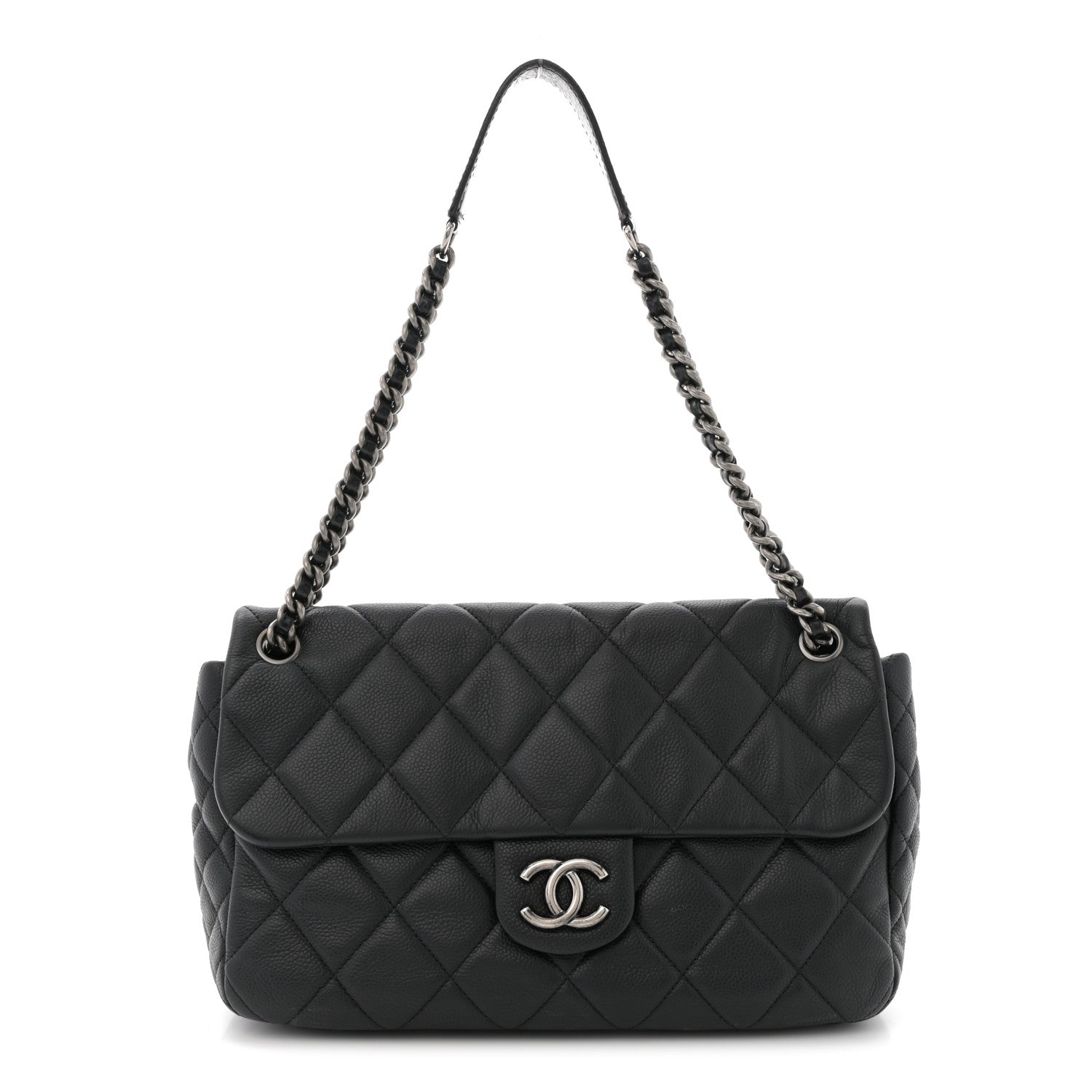 Chanel Caviar Quilted Coco Casual Flap Black 1 of 12