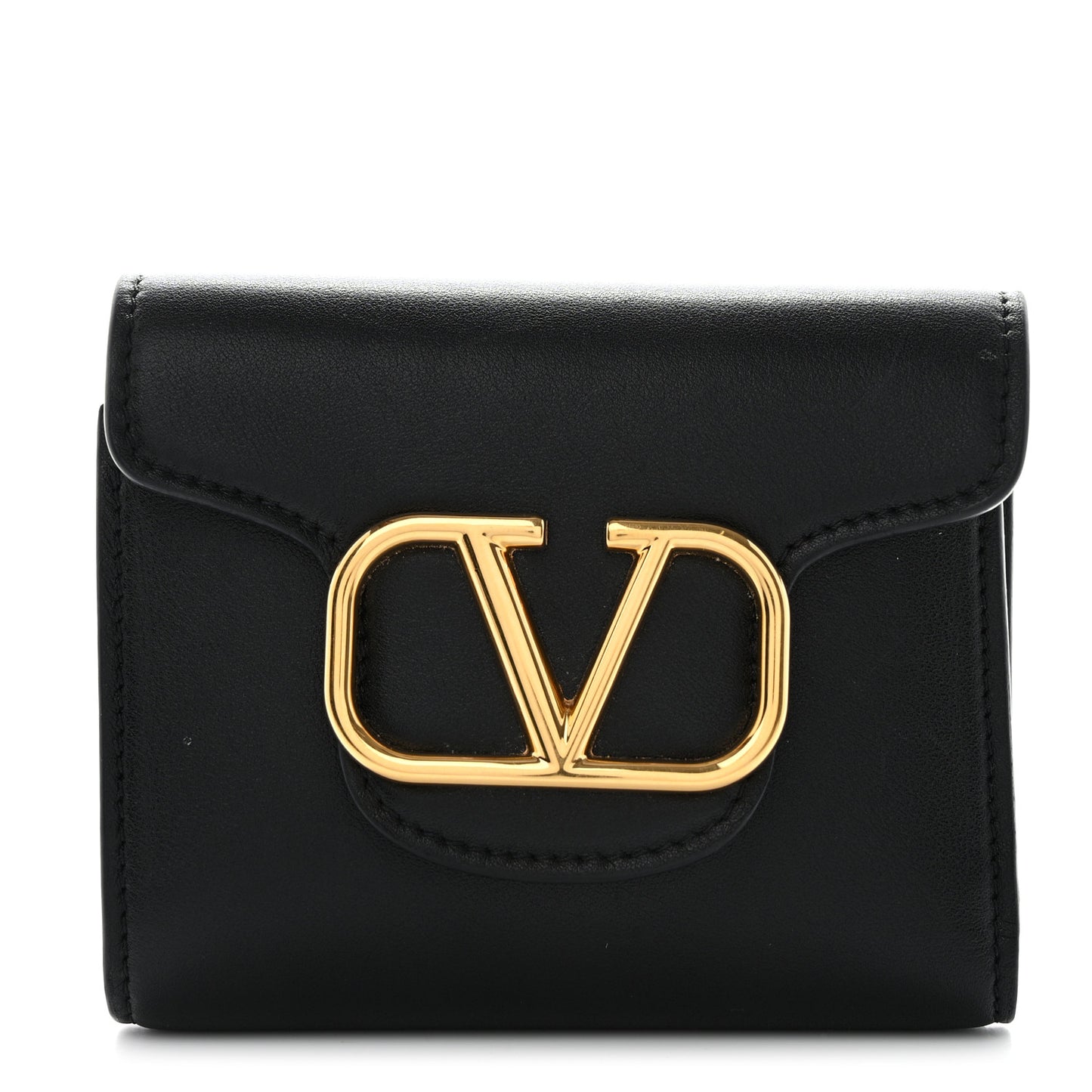 Calfskin Small Loco Wallet Black