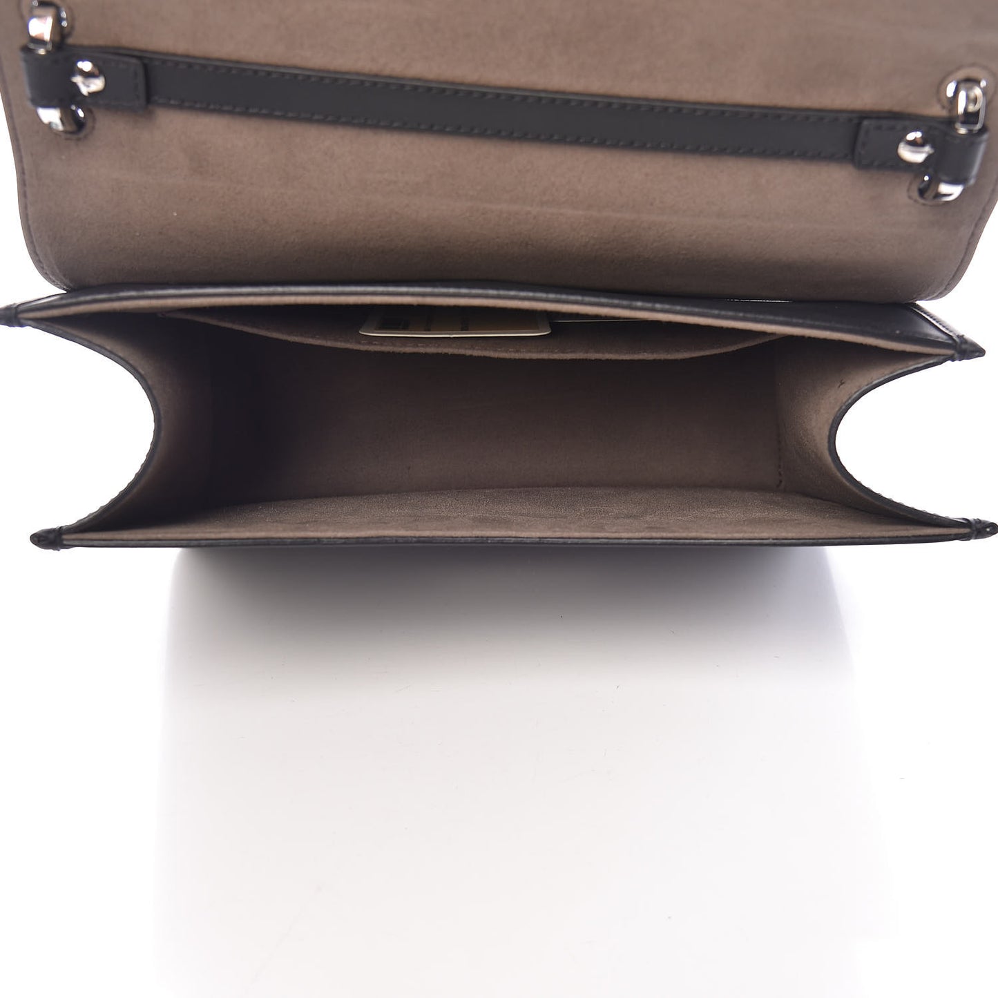Vitello Century Opaco F is Fendi Kan I Shoulder Bag Black