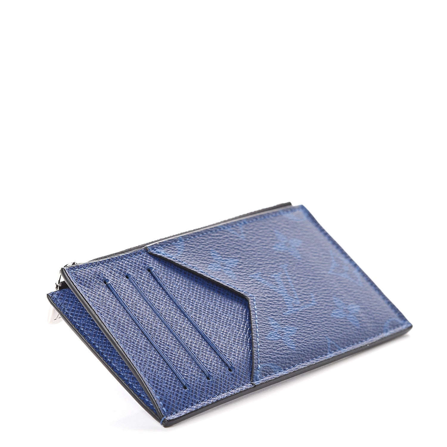 Louis Vuitton Monogram Taiga Coin Card Holder Cobalt 3 of 5