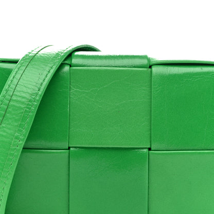 Bottega Veneta Crinkled Lambskin Maxi Intrecciato Extra Mini Cassette Crossbody Bag Parakeet 8 of 14