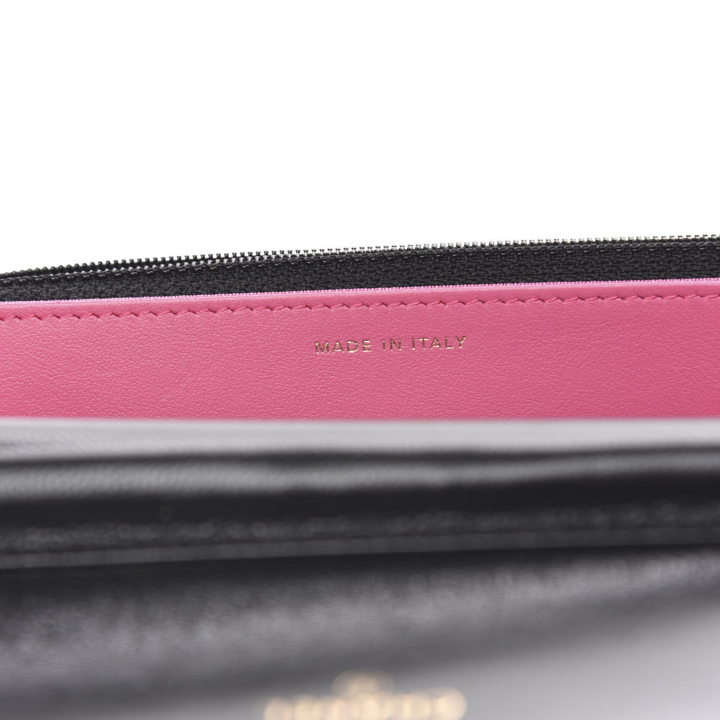 Goatskin Quilted Timeless CC Wallet On Chain WOC Black