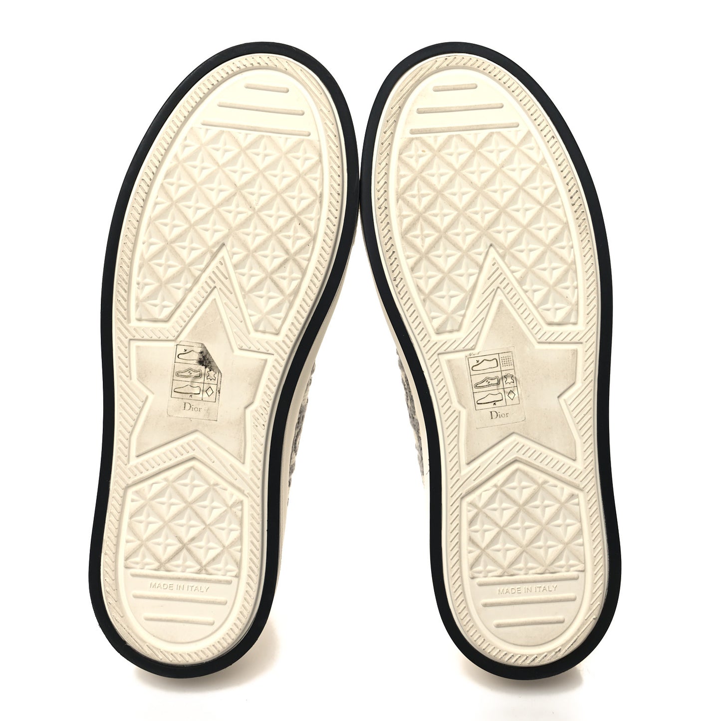 Canvas Oblique Walk Dior Low Top Sneakers 36 Grey Stone