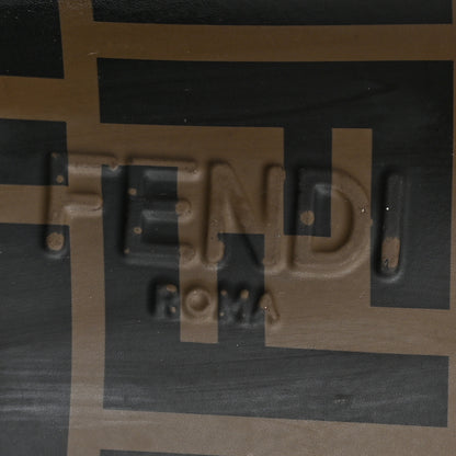 Fendi Rubber FF Vocabulary Logo Slide Sandals 6 Maya Black 7 of 8