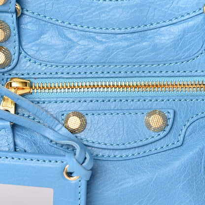 Balenciaga Agneau Giant 12 Gold Hardware Mini City Bleu Azur Clair 10 of 10