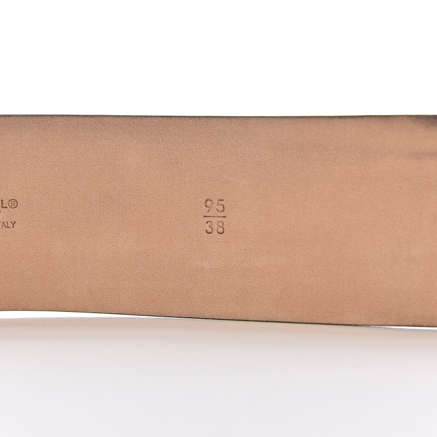Calfskin CC Belt 95 38 Dark Brown