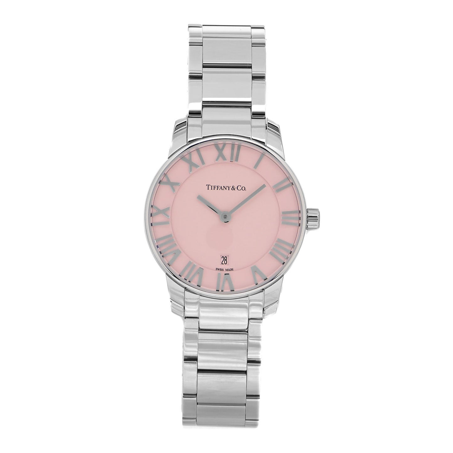 Stainless Steel 29mm Atlas 2-Hand Quartz Watch Pink