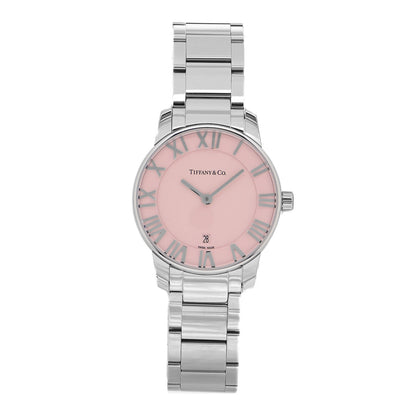 Tiffany Stainless Steel 29mm Atlas 2-Hand Quartz Watch Pink 1 of 5