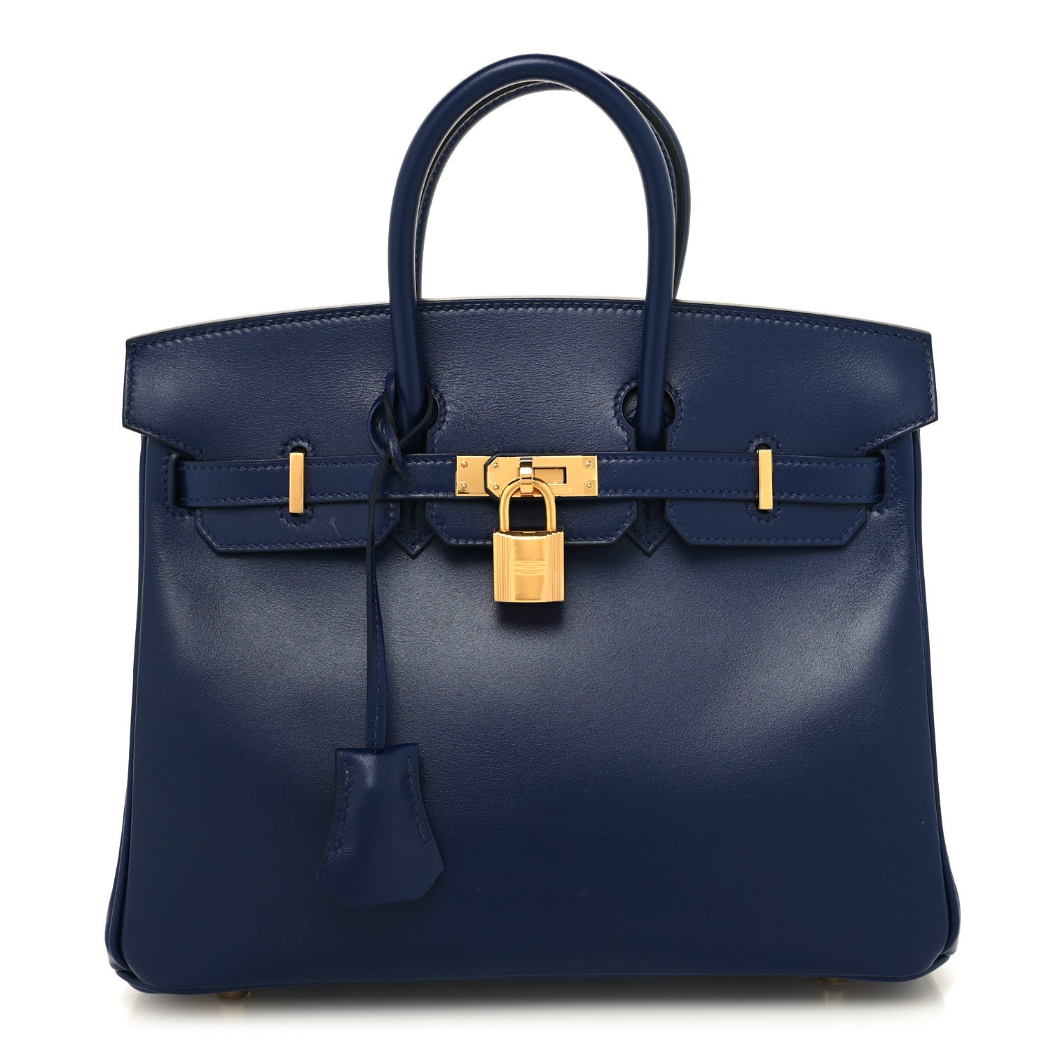 Hermes Tadelakt Birkin 25 Bleu Saphir 1 of 12
