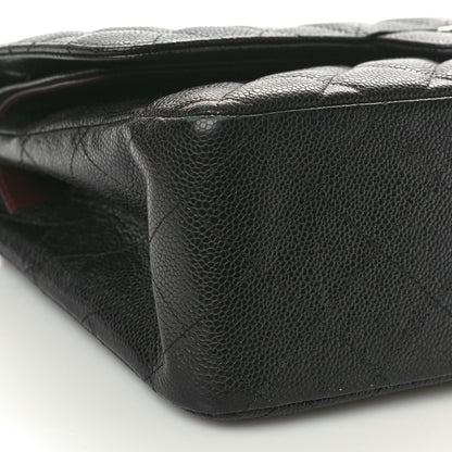 Chanel Caviar Quilted Jumbo Double Flap Black 9 of 11