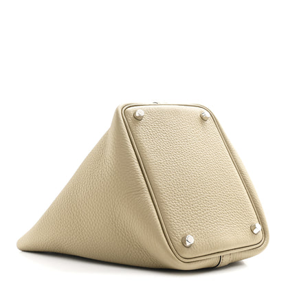 Hermes Taurillon Clemence Picotin Lock 18 PM Beige Marfa 4 of 11