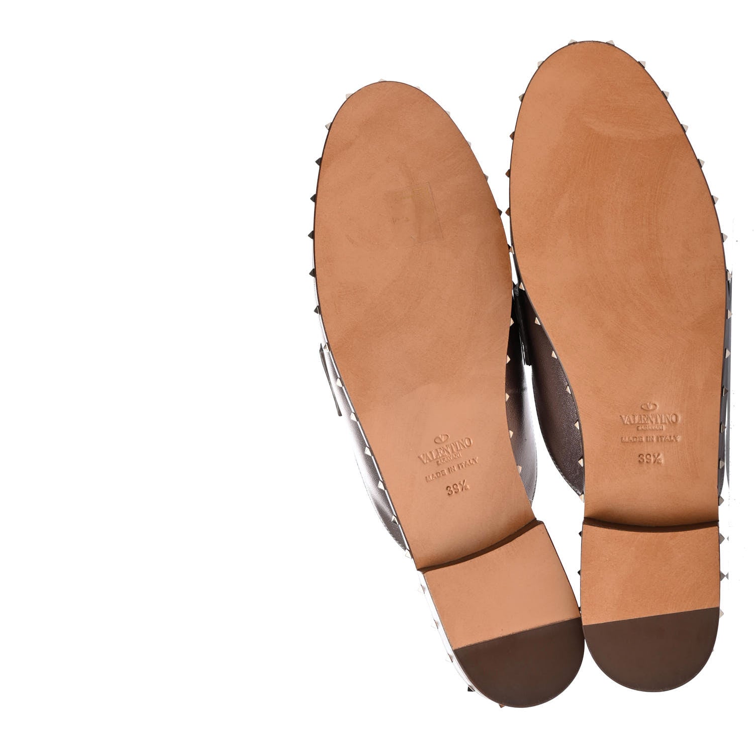 Valentino Garavani Metallic Lambskin Soul Rockstud Mules 39.5 Lipstick 4 of 4