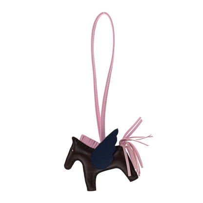 Hermes Milo Lambskin Grigri Rodeo Pegase Horse Bag Charm PM Rouge Sellier Mauve Sylvestre Bleu Saphir 1 of 4