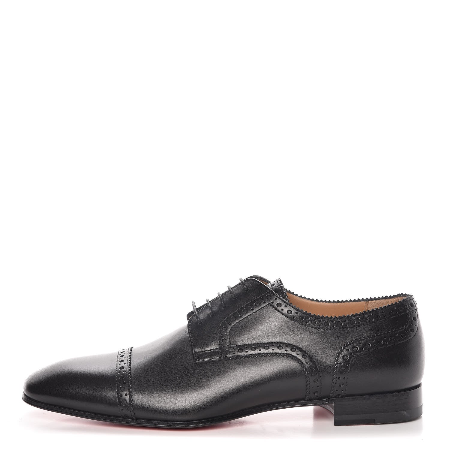 Christian Louboutin Calfskin Mens So Charles Flat Oxfords 40.5 Black 1 of 8