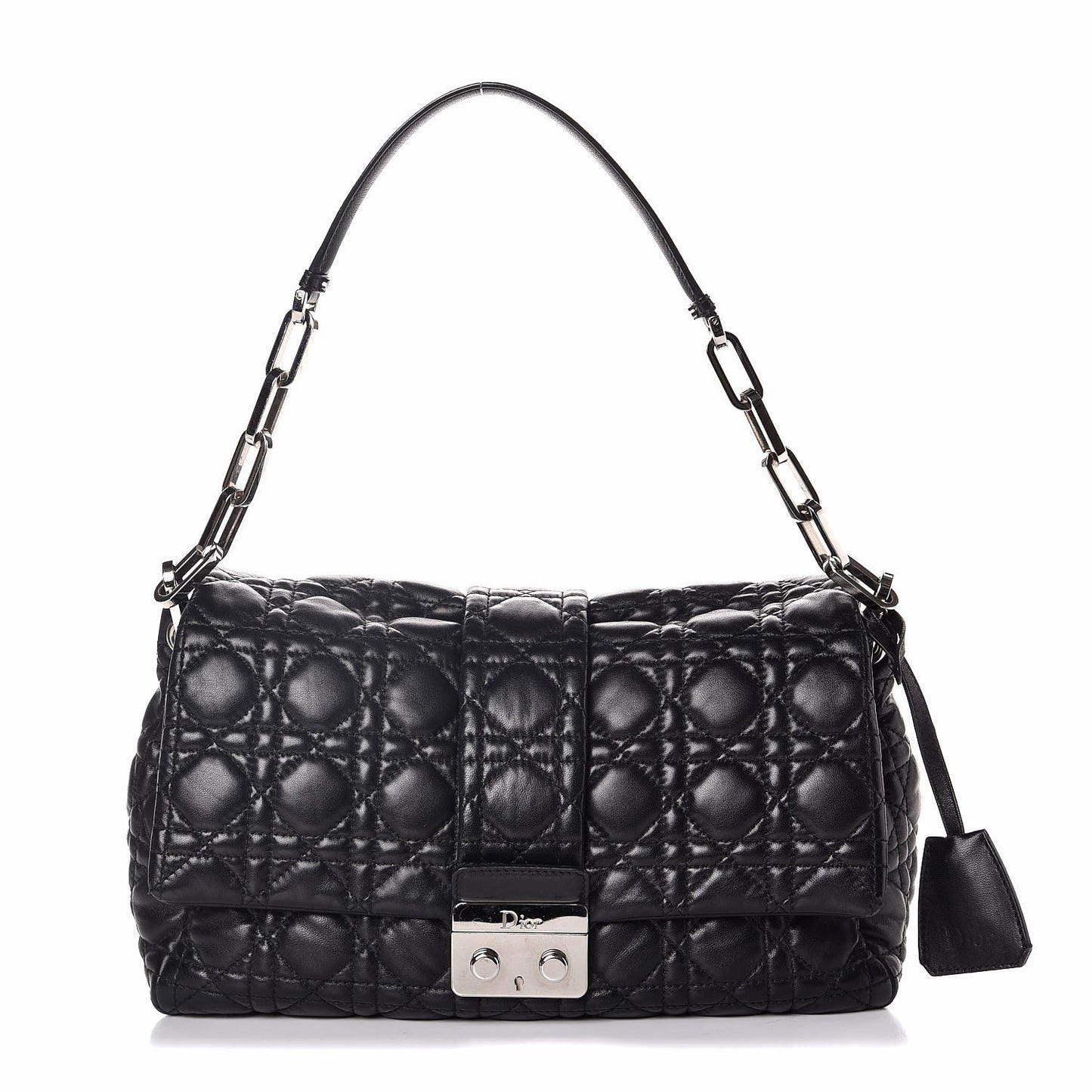 Lambskin Cannage New Lock Flap Black