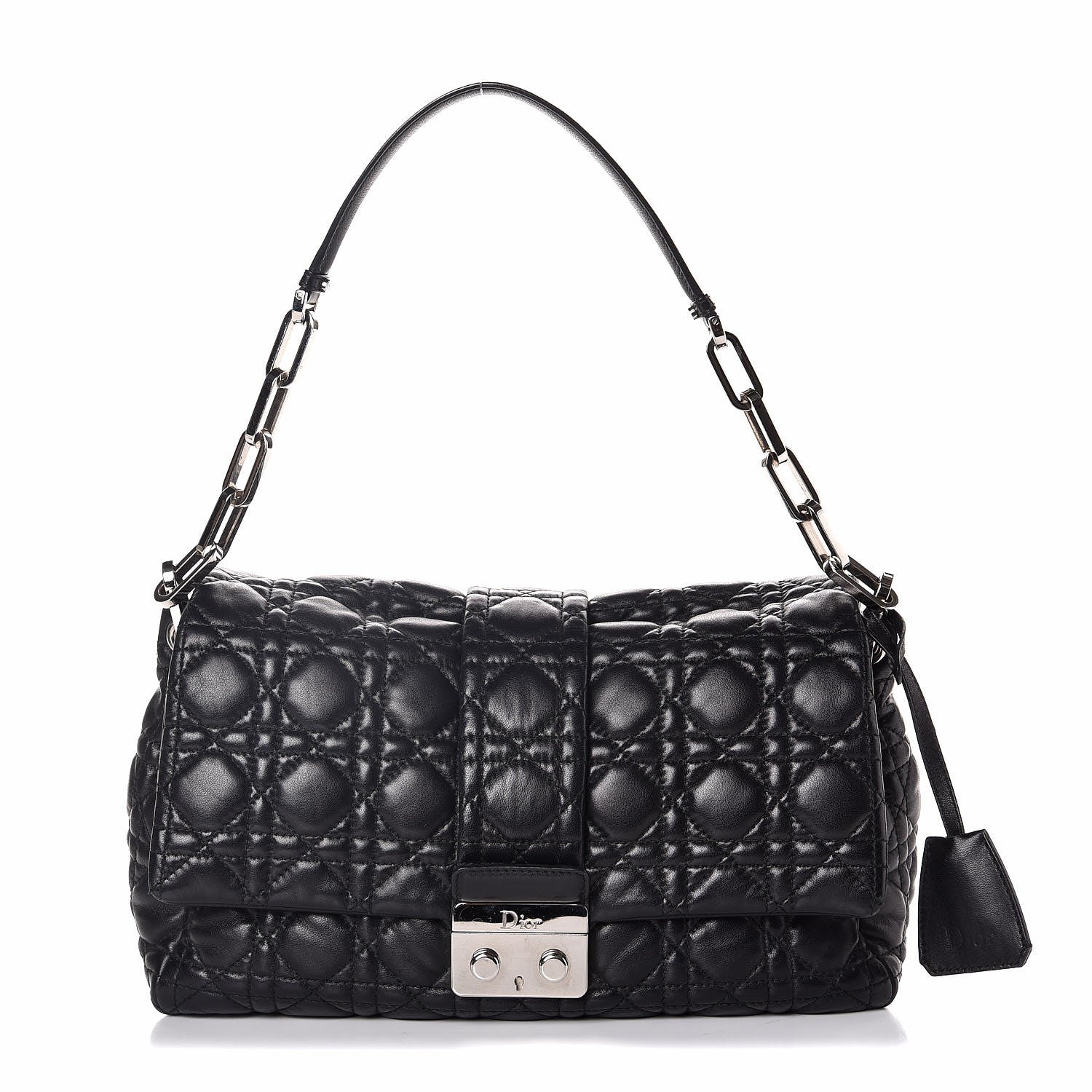 Christian Dior Lambskin Cannage New Lock Flap Black 1 of 6
