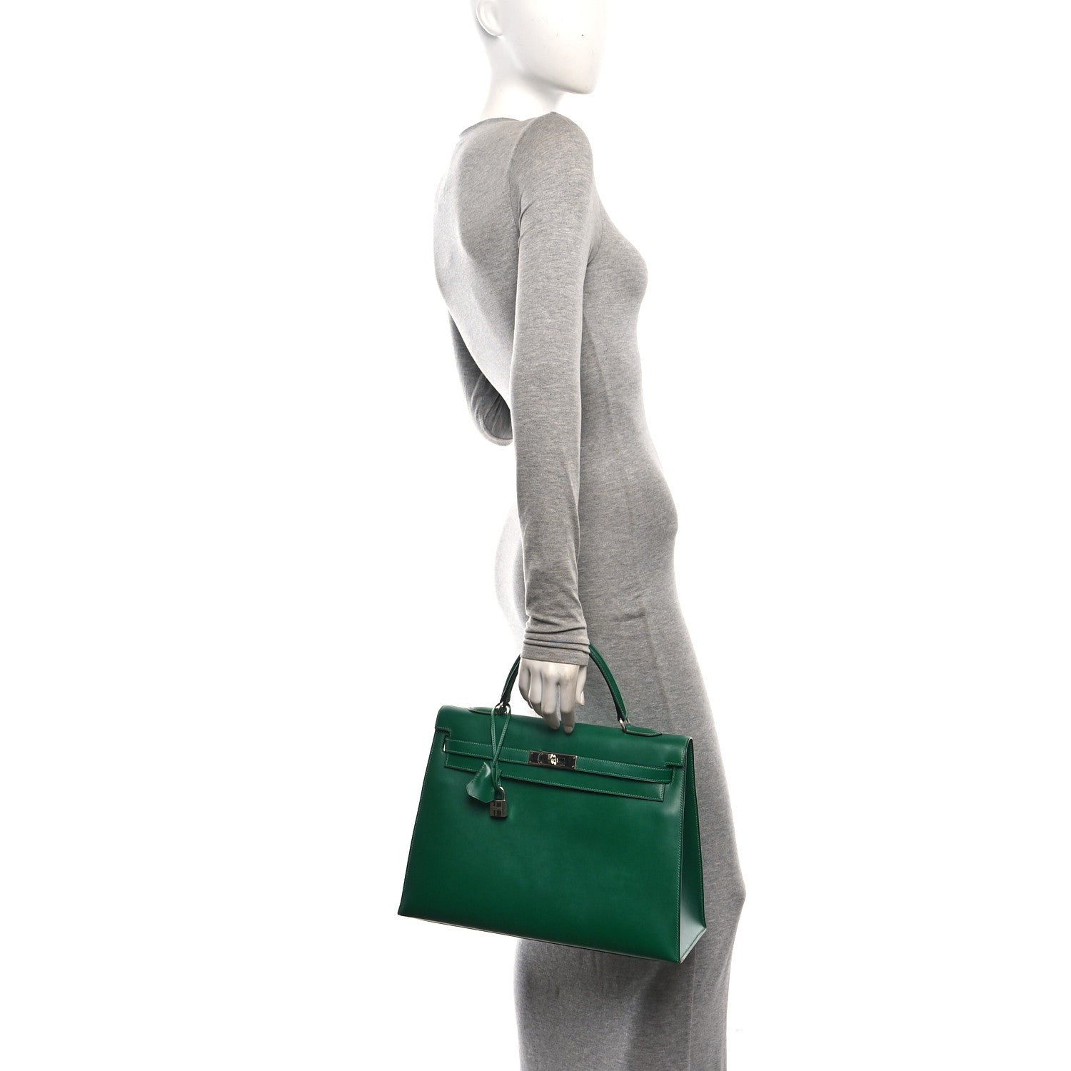 Hermes Box Kelly Sellier 35 Vert Clair 2 of 10