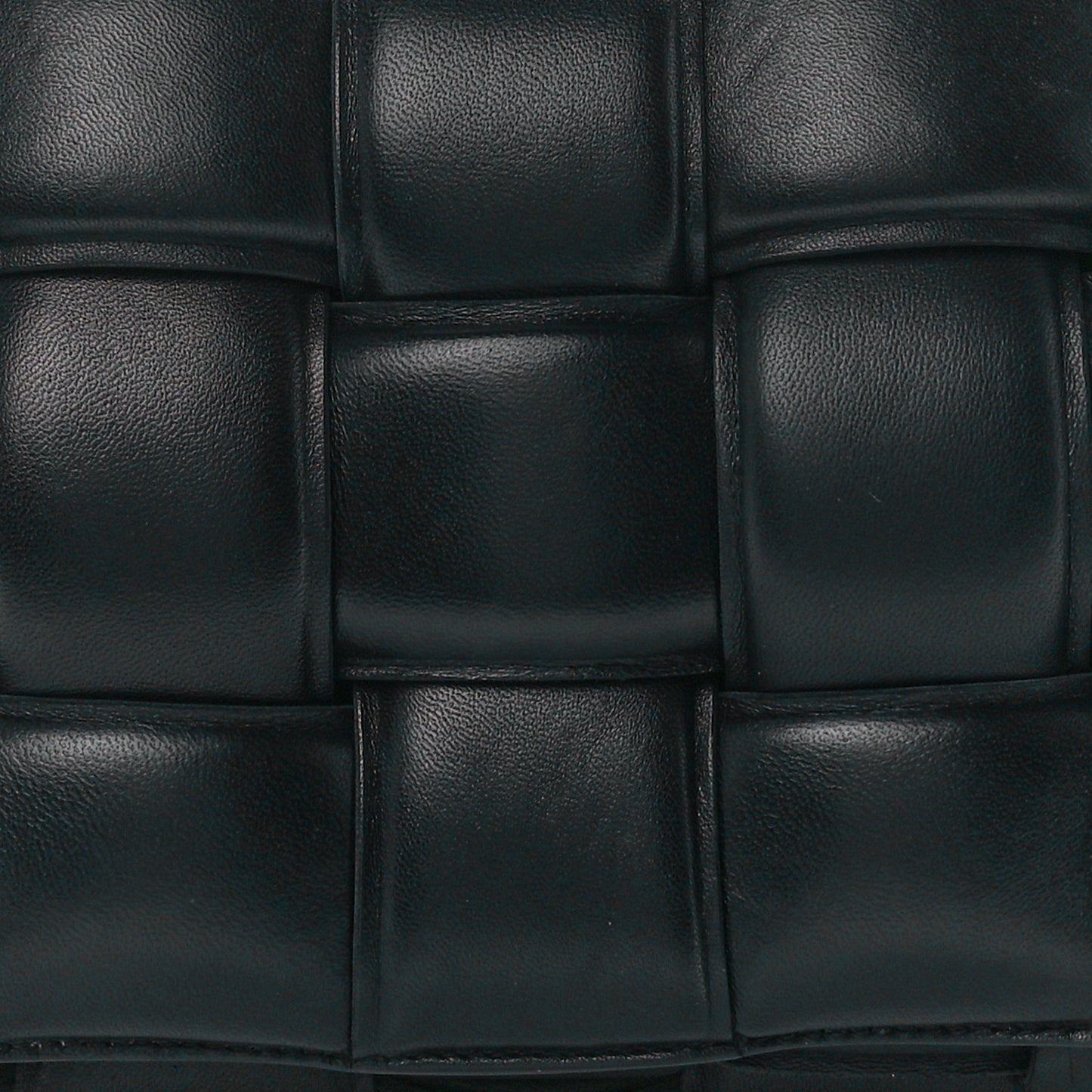 Nappa Maxi Intreccio Padded Cassette Crossbody Bag Black