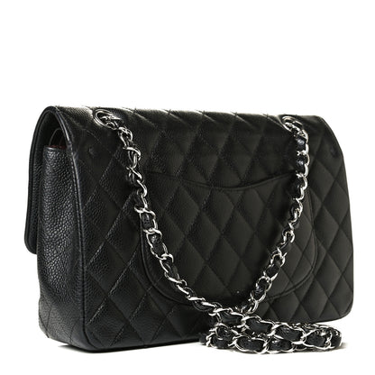 Chanel Caviar Quilted Medium Double Flap Black 3 of 10
