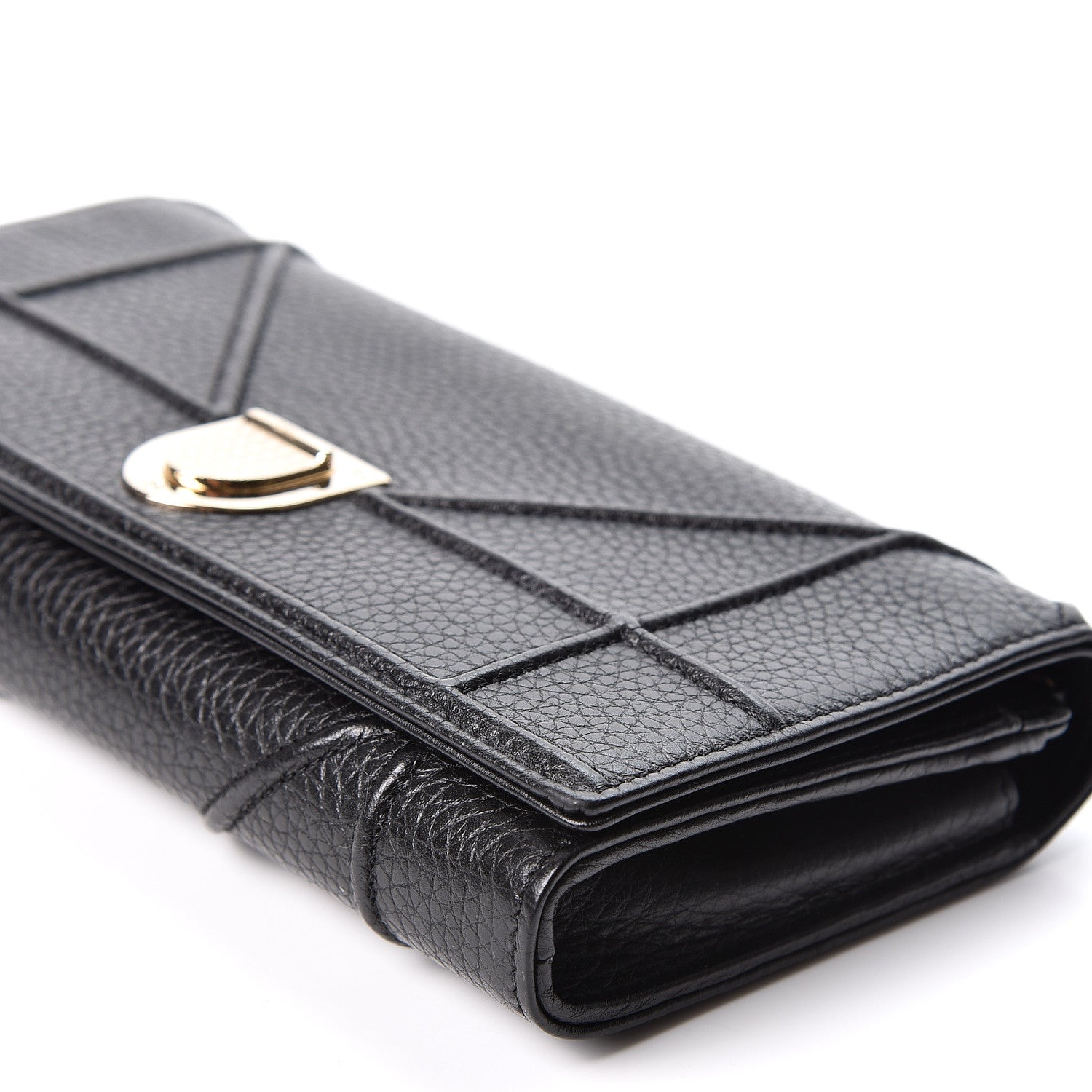 Christian Dior Grained Calfskin Diorama Croisiere Chain Wallet Black 8 of 9
