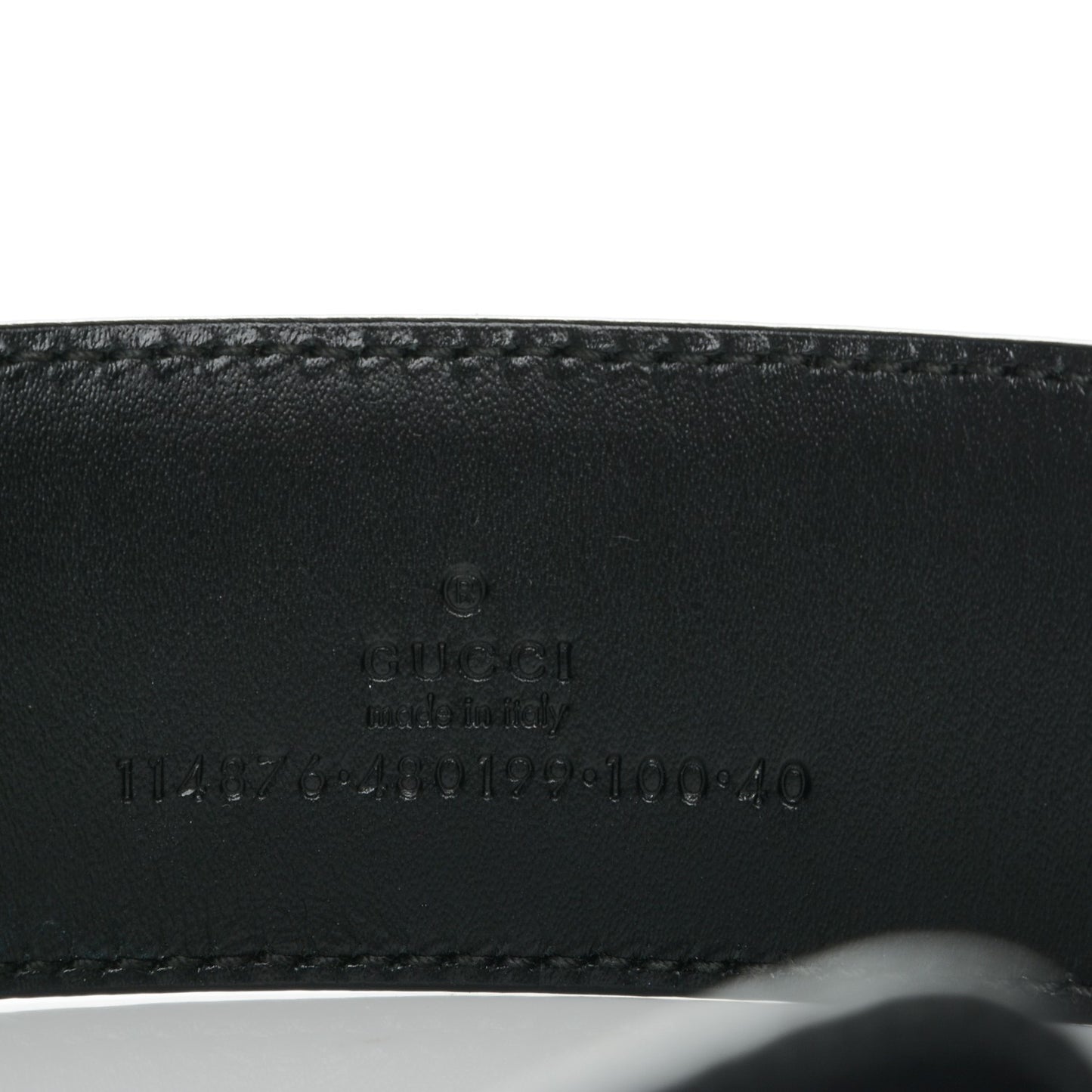 Guccissima Interlocking G 40mm Belt 100 40 Black