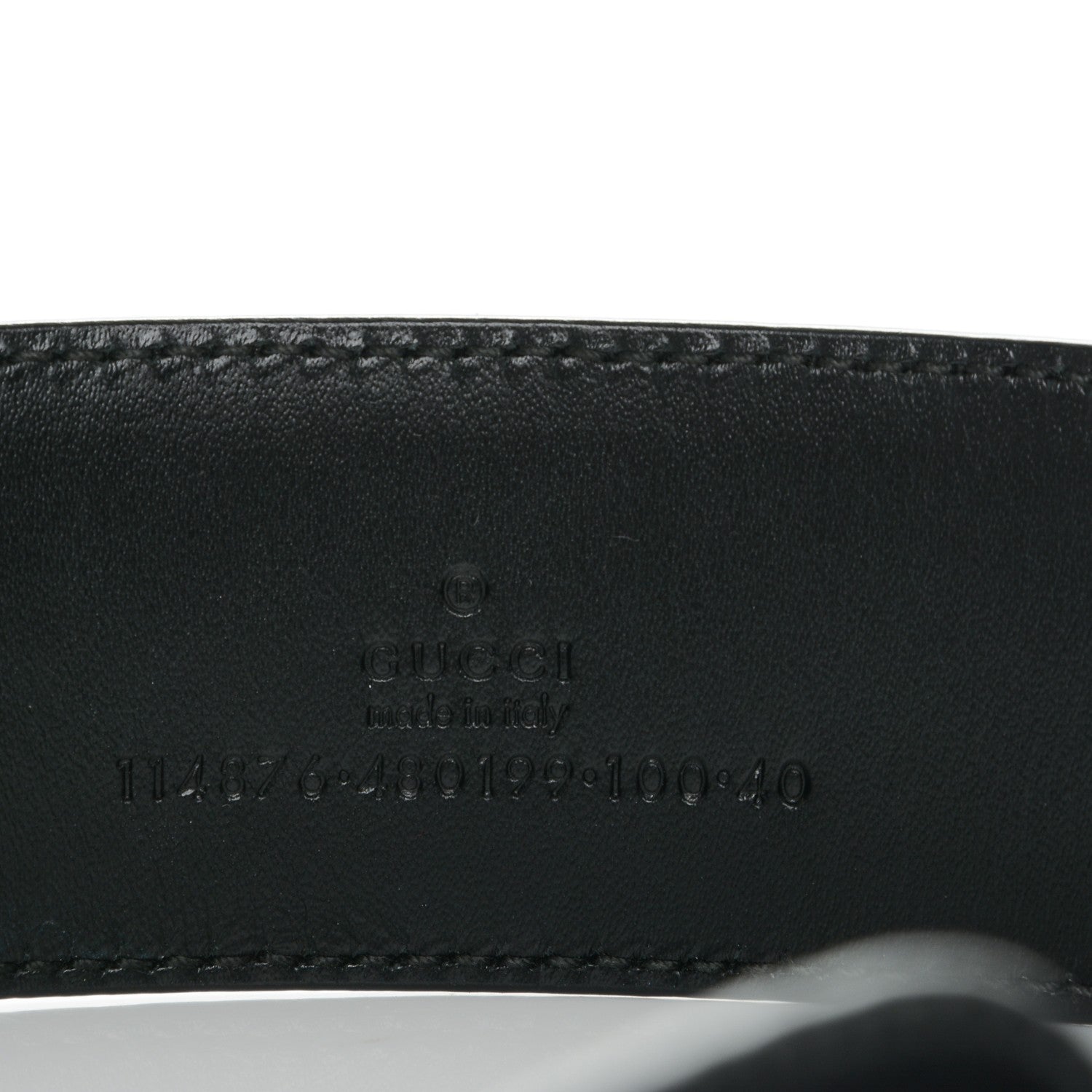 Gucci Guccissima Interlocking G 40mm Belt 100 40 Black 6 of 6