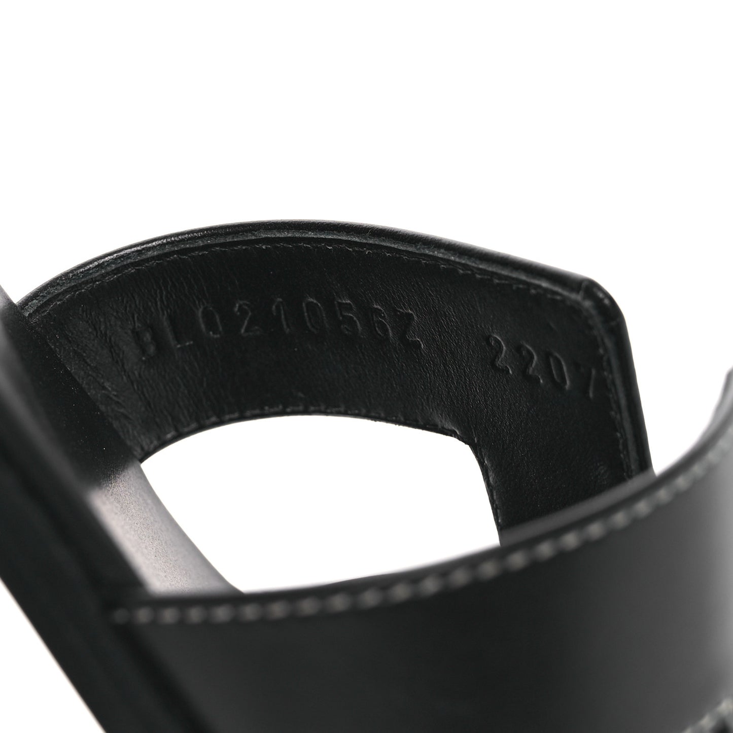 Box Calfskin Oran Sandals 39 Black