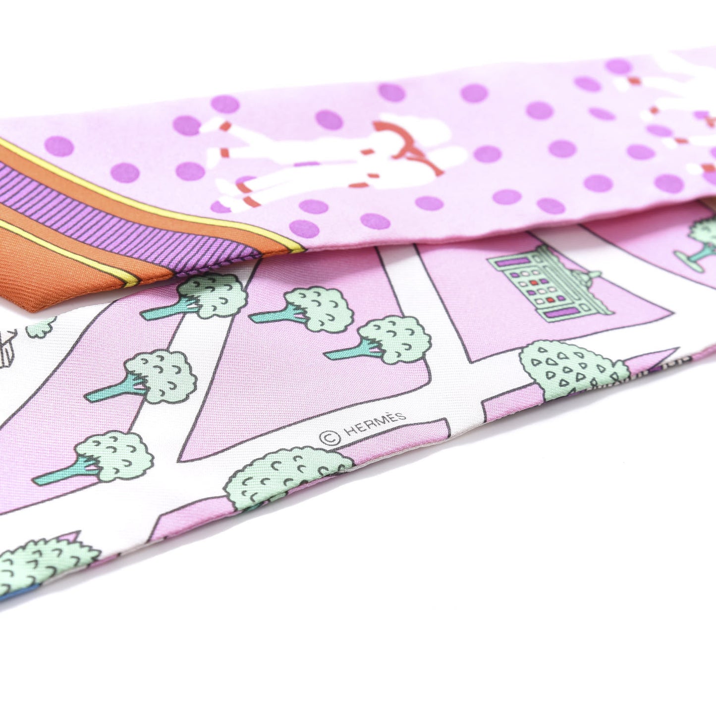 Silk Les Nouveaux Amoureux de Paris Twilly Rose Buvard White Vert