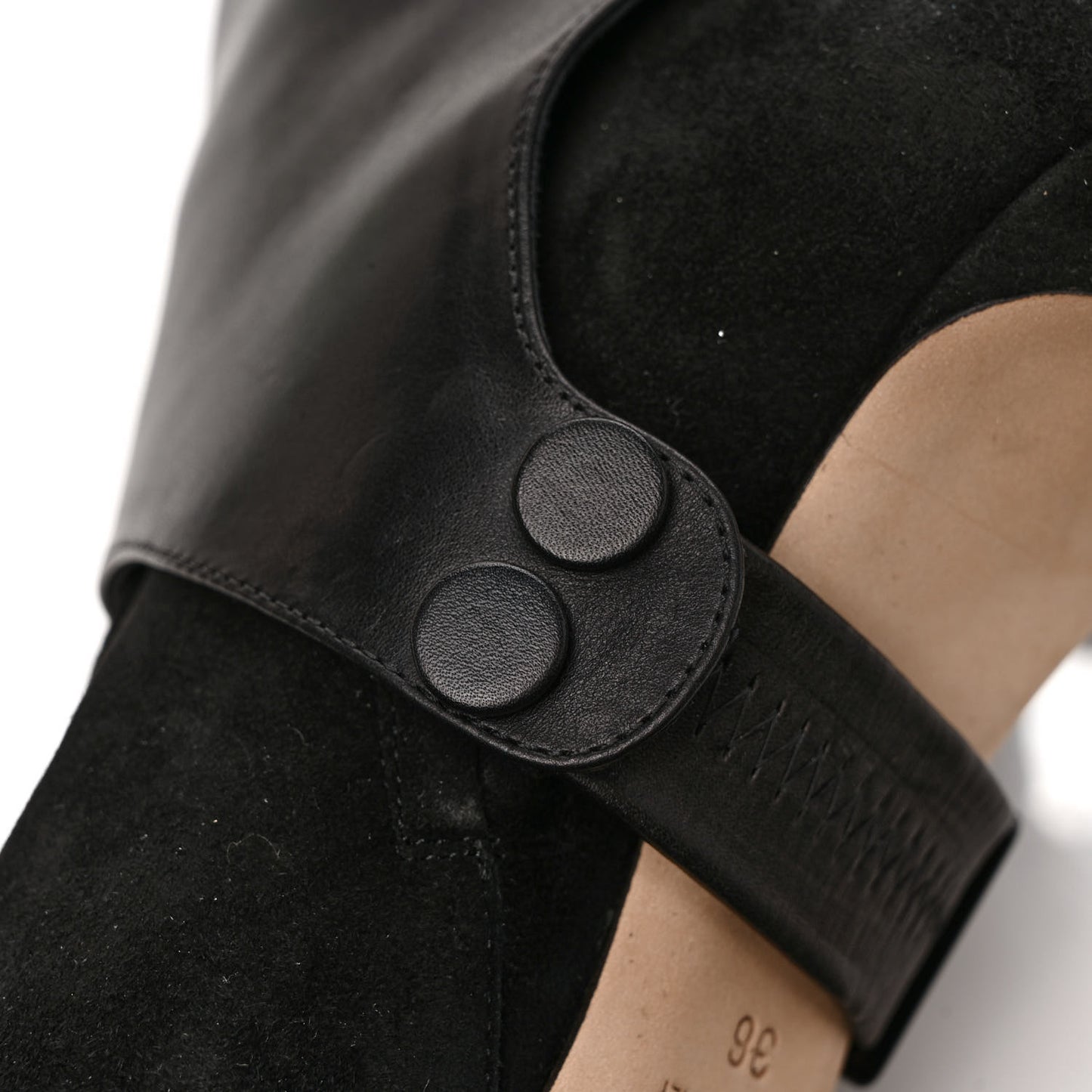 Suede Calfskin Hurley 100 Boots 36 Black