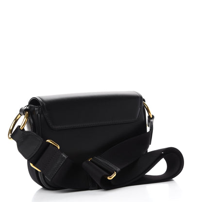 Prada Vitello Flap Shoulder Bag Black 3 of 11