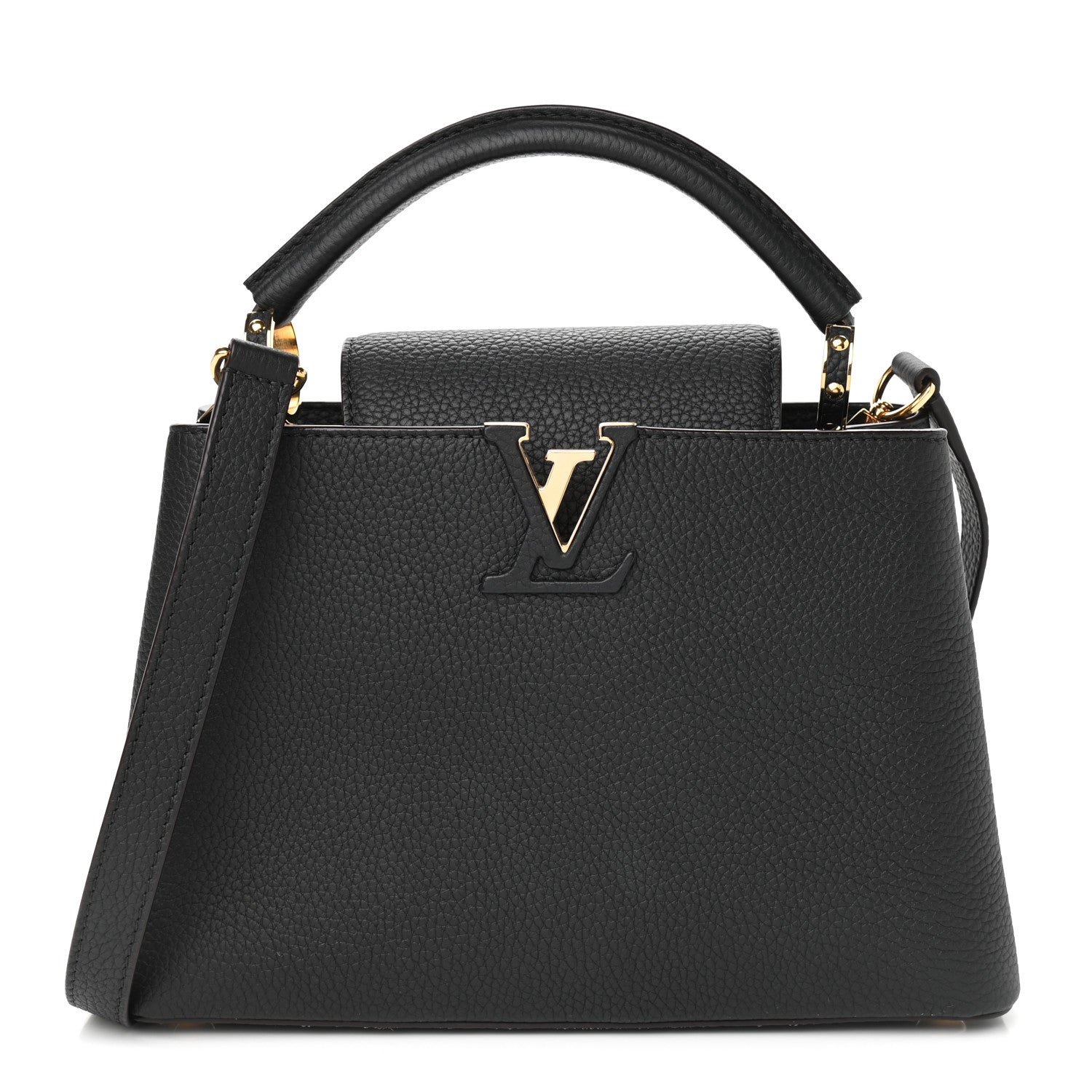 Louis Vuitton Taurillon Capucines BB Black 1 of 9
