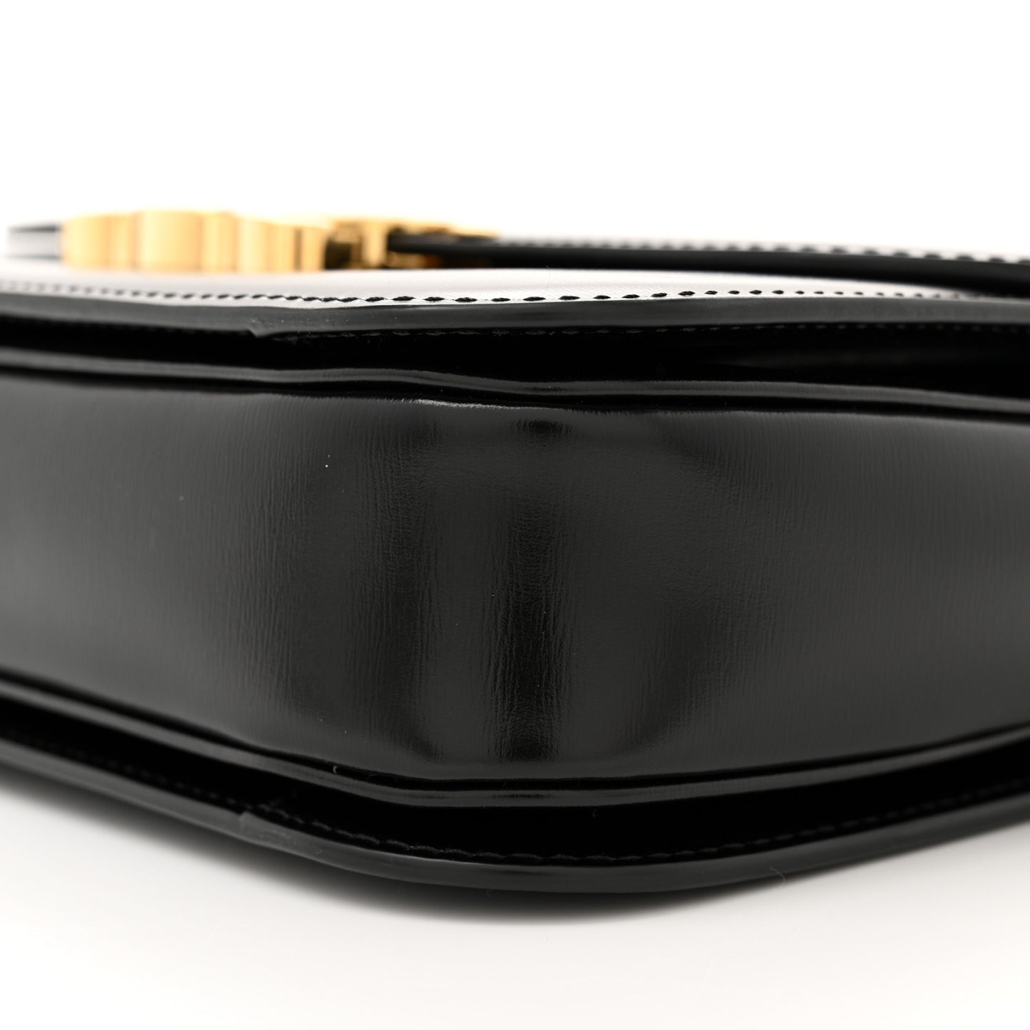 Shiny Calfskin Medium Triomphe Black