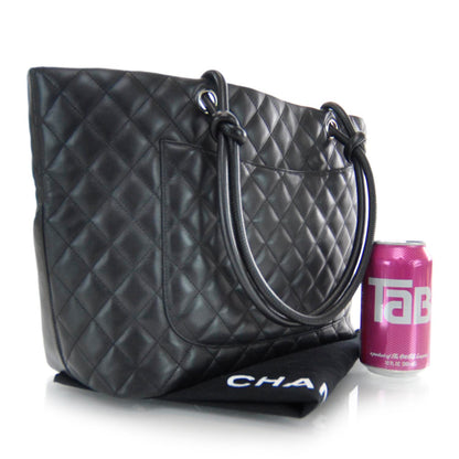 Chanel Calfskin Quilted Large Cambon Tote Black 3 of 7