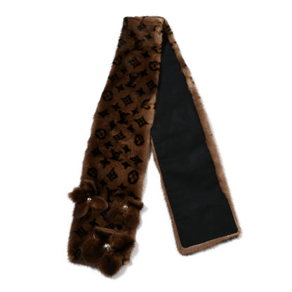 Louis Vuitton Monogram Mink Fur Stole 2 of 3