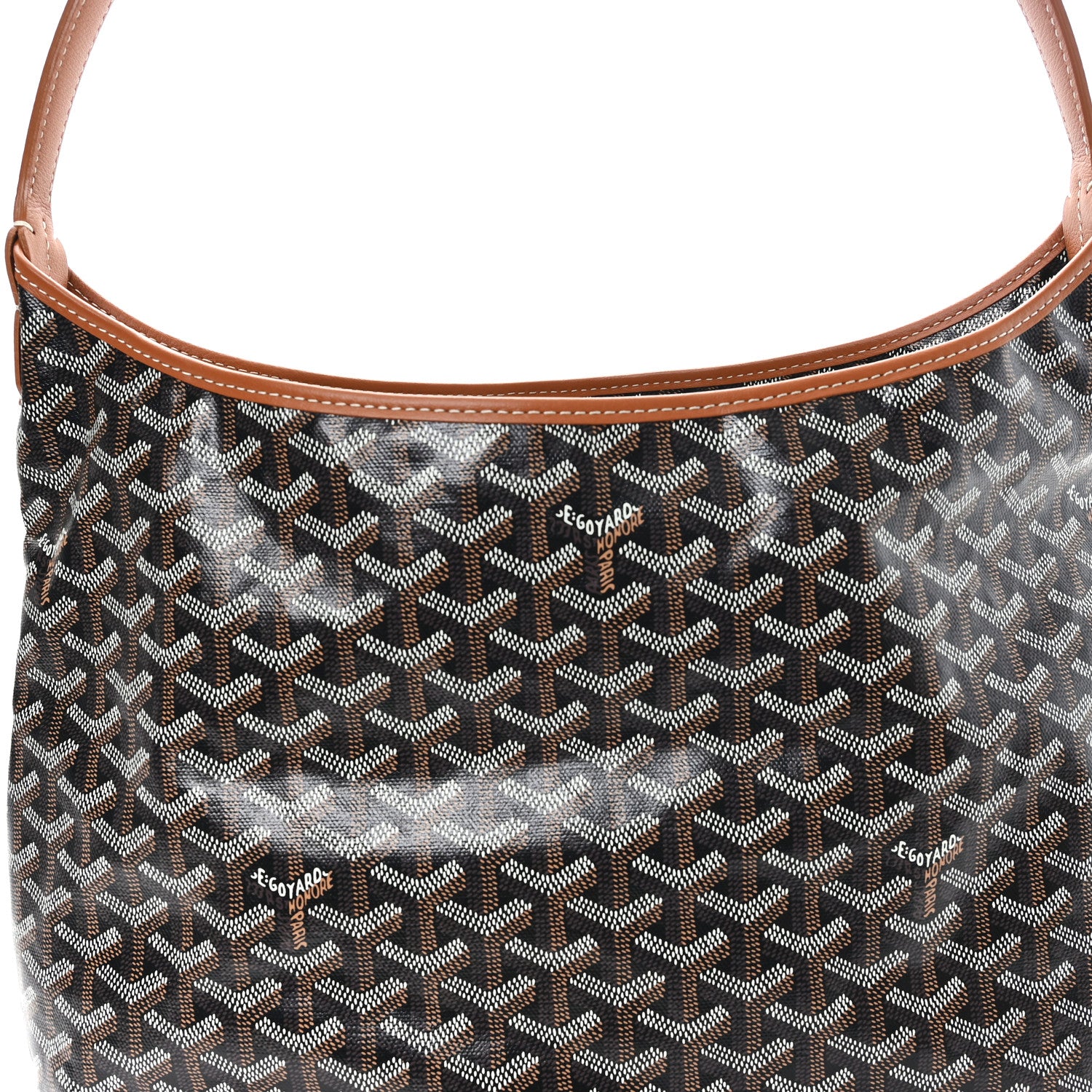 Goyard Goyardine Boheme Hobo Black Gold 9 of 11
